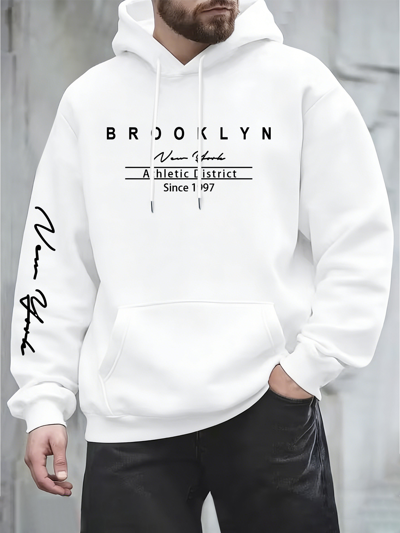 Street Fashion In New York - Мужская толстовка в стиле городской моды