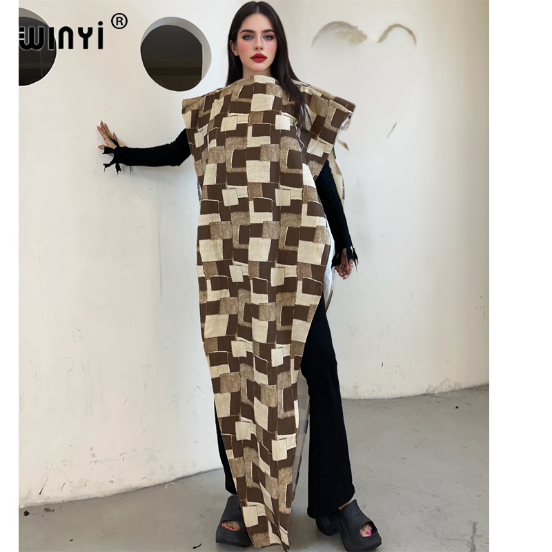 Street Fashion Dubai - WINYI оригинальное старое джинсовое пончо для