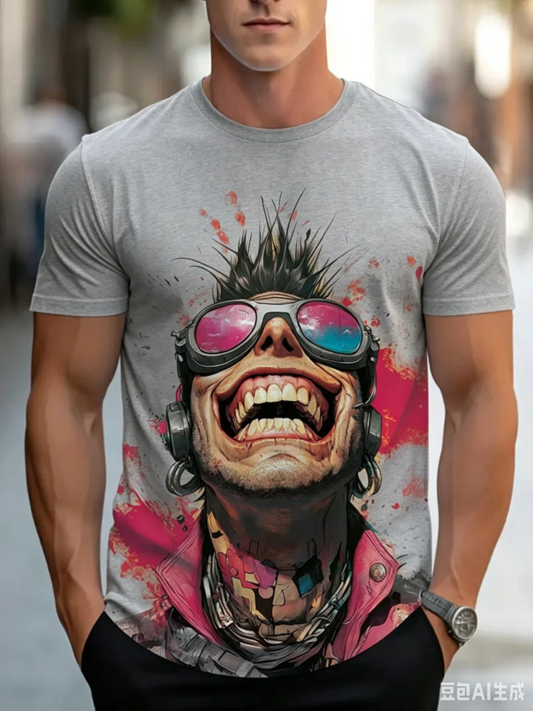 Street Fashion Guys - Модная крутая футболка с ярким принтом