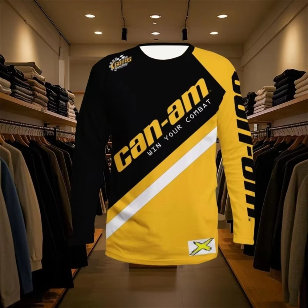 Fashion Streetwear - Мотоциклетная гоночная футболка с длинным рукавом