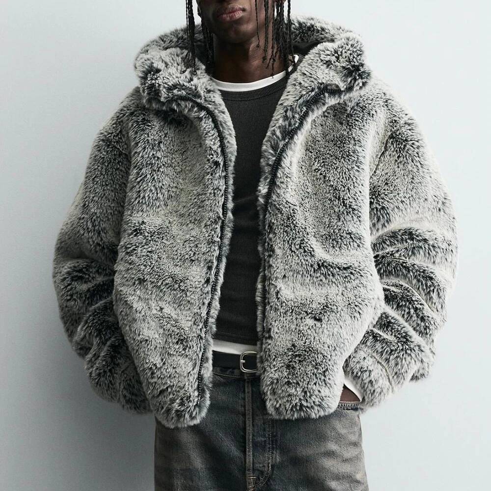 Street Fashion Taiwan - Зимняя новинка: Мужская куртка из искусственного