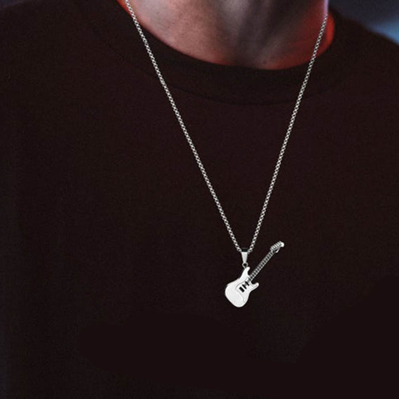1 шт., ожерелье с гитарой в ст – обзор и цена Street Fashion Guys