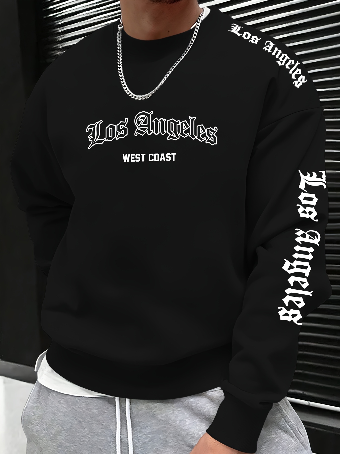 Мужской свитшот с круглым выре – обзор и цена Fashion Streetwear