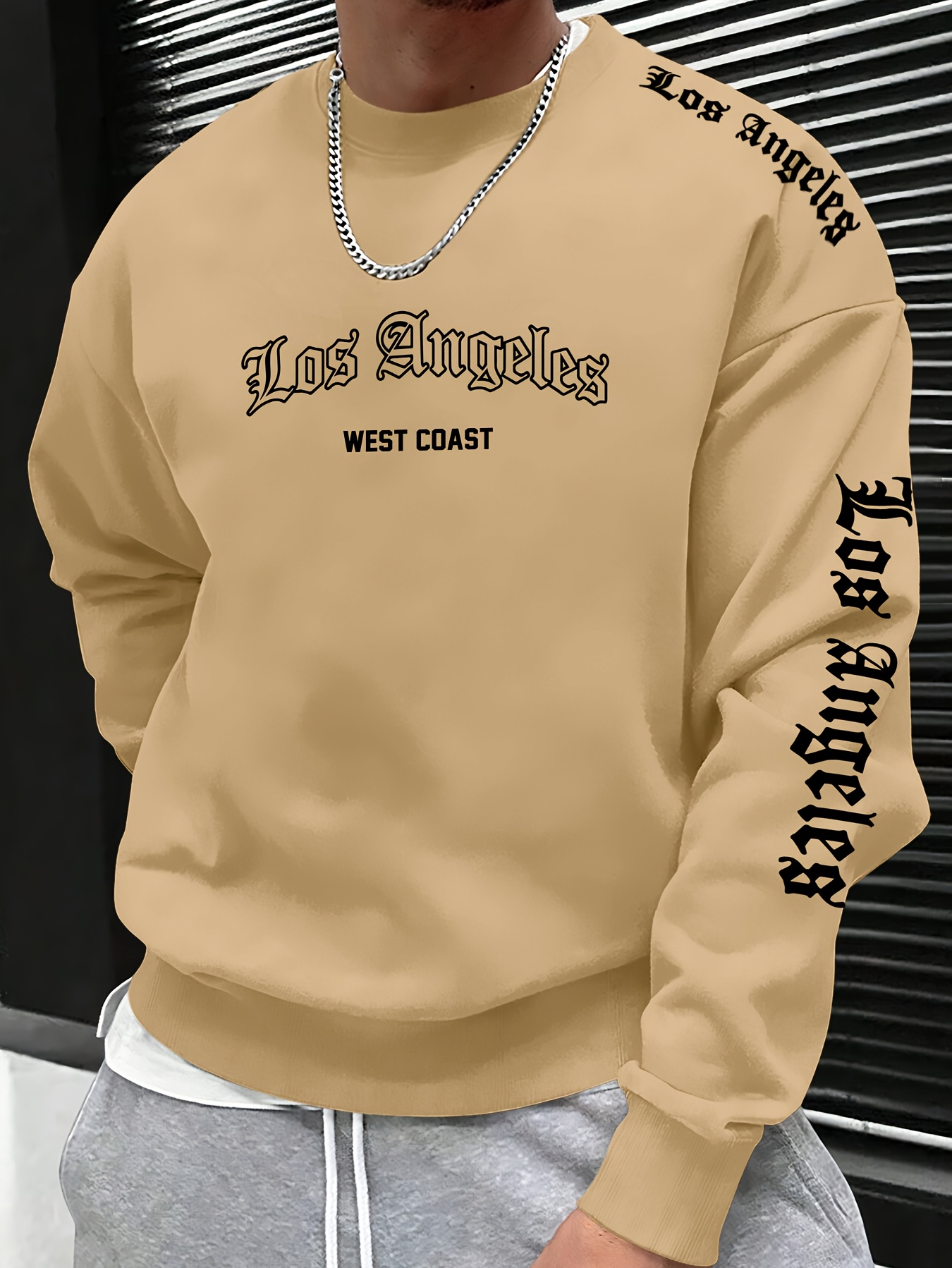 Мужской свитшот с круглым выре – обзор и цена Fashion Streetwear