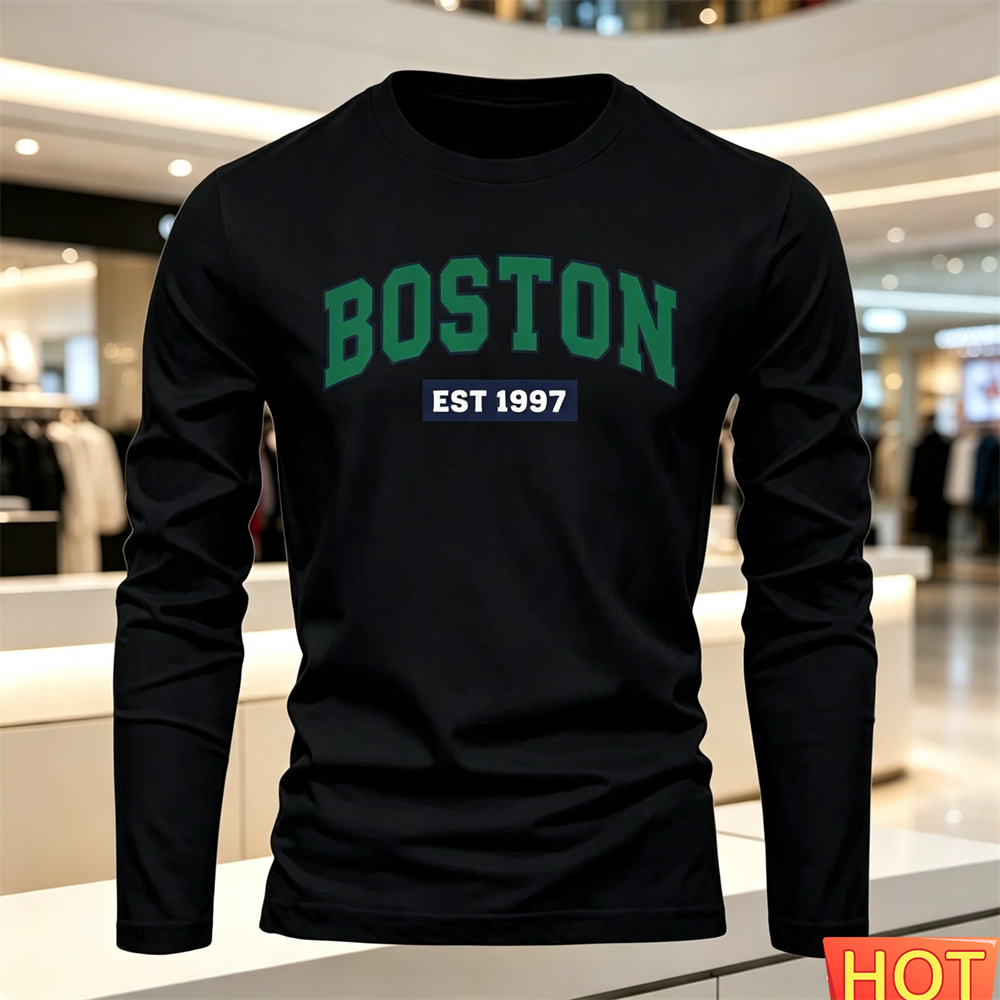 Мужская футболка с длинными ру – обзор и цена Fashion Streetwear