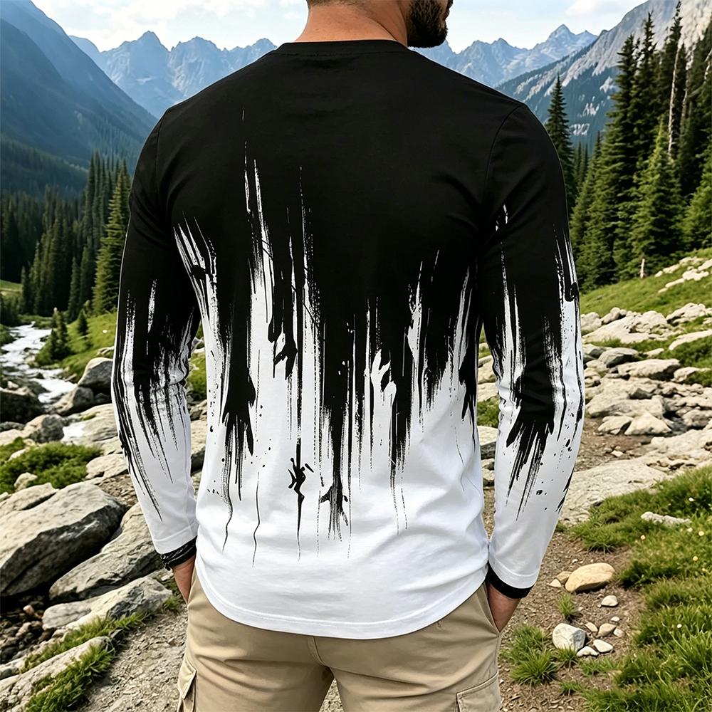 Мужская футболка с длинным рук – обзор и цена Fashion Streetwear